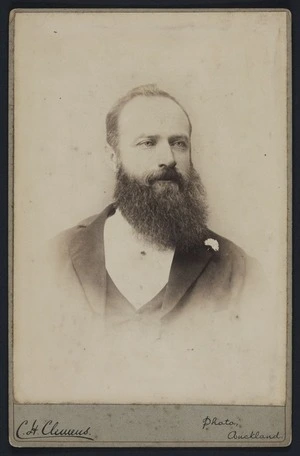 Clemens, C H (Auckland) fl 1891 :Portrait of unidentified man