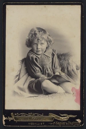 Cobb, H S (Mrs) (Napier) fl 1890-1900 :Portrait of unidentified child