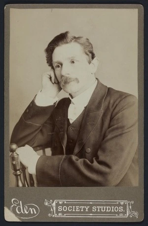 Eden (Society Studios) fl 1860s-1880s :Portrait of unidentified man