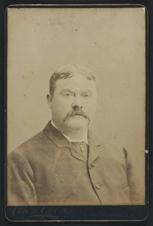 George Eden & Co (Christchurch) fl 1887 :Portrait of unidentified man
