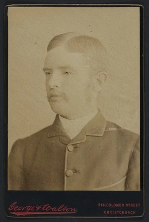 George & Walton (Christchurch) fl 1884-1886 :Portrait of W Menzies Gibb