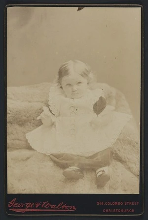 George & Walton (Christchurch) fl 1884-1886 :Portrait of unidentified child