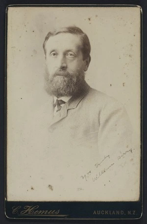 Hemus, Charles (Auckland) fl 1883-1885 :Portrait of William Berry, New Zealand Herald, Auckland