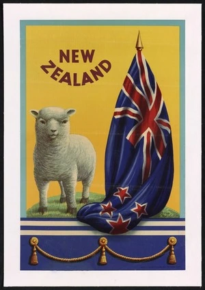 New Zealand Meat Producers Board: New Zealand [Lamb and flag. ca 1940?]