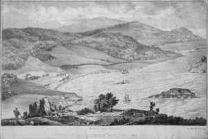 [Pearson, Robert (Captain)], fl 1836-1840 :View of Encounter Bay with the fisheries. [Drawn by Captain Pearson] On zinc by G. F. Bragg. 7 Thavies Inn [Holborn, London]. Printed by C. Chabot, [December 1838 or January 1839]