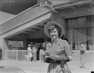 Woman at the Trentham races