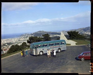Newmans bus on Mount Victoria, Wellington