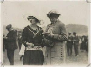 Two women at the horse races