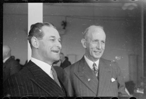 Keith Holyoake and Frederick Doidge, members of the National Party cabinet