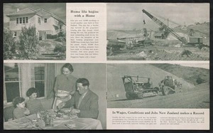 New Zealand Labour Party: Home life begins with a home ... In wages, conditions and jobs New Zealand makes a record [1949. Pages 7-8]