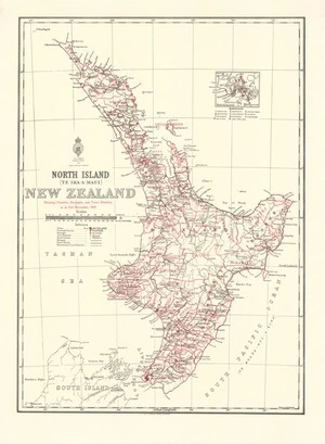 North Island (Te Ika-a-Maui), New Zealand, showing counties, boroughs, and town districts as at 31st December, 1947 / drawn by W.G. Harding.