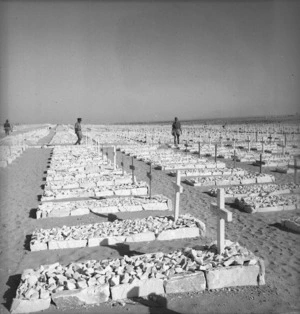 Kaye, George 1914- : Military cemetery at El Alamein Egypt; the New Zealand section