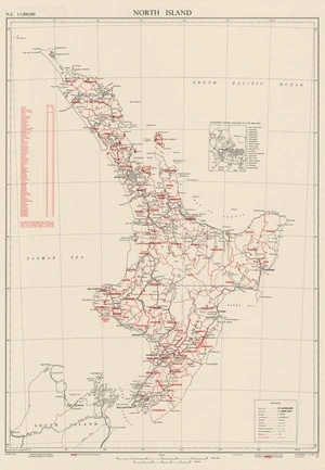 North Island / drawn by Miss W.I. Mumford.