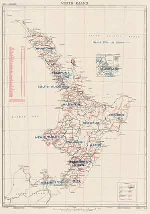 North Island / drawn by Miss W.I. Mumford.