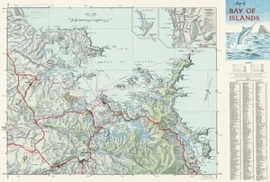 Map of Bay of Islands / drawn by Winefred Mumford.