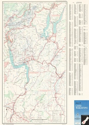 Map of Lake Wakatipu.
