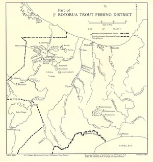 Part of Rotorua Trout Fishing District / drawn by the Dept. of Lands & Survey.