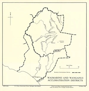 Waimarino and Wanganui Acclimatisation Districts / drawn by the Dept. of Lands and Survey, N.Z.