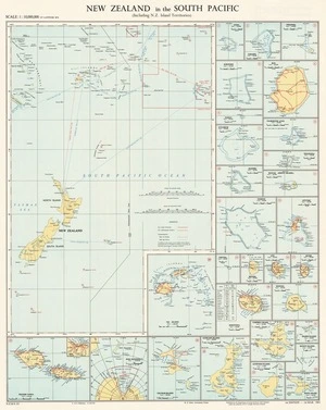 New Zealand in the South Pacific (including N.Z. island territories) / M.E.K. delt.