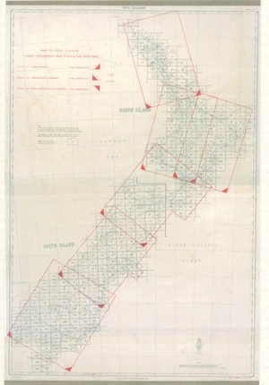New Zealand : index to N.Z.M.S. 12, 12A, 12B : 1:506880 topographical series (8 miles to 1 inch) (strip maps).