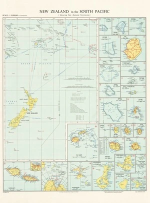 New Zealand in the South Pacific (Showing New Zealand Territories).