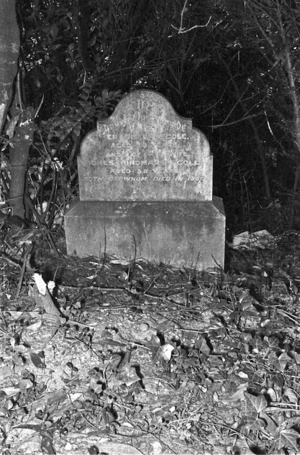 Cole family grave, plot 40.D, Sydney Street Cemetery.
