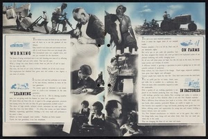 New Zealand Labour Party: Working, learning, on farms, in factories[1949, pages 4-5]