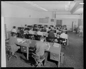 T.A.B. Telephone Betting Room.