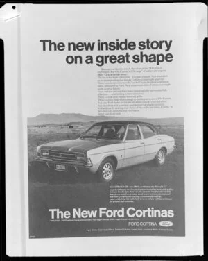 Advertisement for Ford Cortina cars
