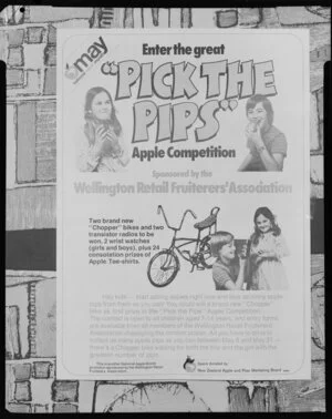 Advertising poster for apple competition