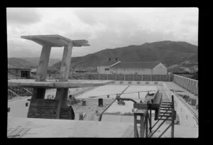 Construction site of the Naenae Olympic Pool, Lower Hutt