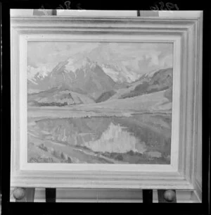 Framed painting presented to the Duke of Edinburgh during the royal visit of 1956