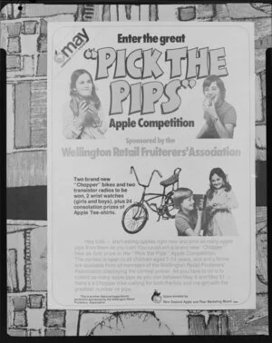Advertising poster for apple competition