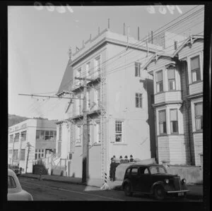 Police Barracks on Vivian Street, Wellington, also including building of Smith and Smith Ltd (House Painting and Signwriting)