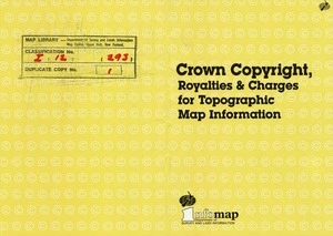 Crown copyright, royalties & charges for topographic map information.