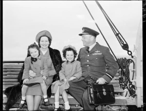 Air Vice-Marshall D V Carnegie with his family