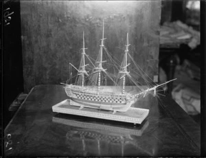 Model ship at the Dominion Museum
