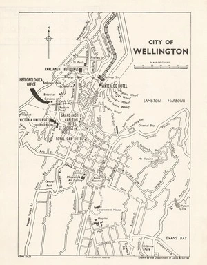 City of Wellington / drawn by the Department of Lands & Survey.