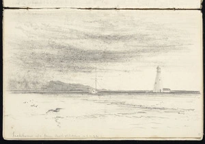 Haylock, Arthur Lagden, 1860-1948 :Lighthouse etc from deck of Ngaio. 1.[19]22