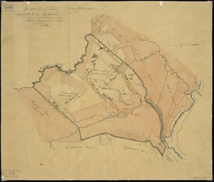 [Creator unknown] :Mr McLean's Run. Maraekakahu [Maraekakaho] district [ms map]. [ca. 1870]