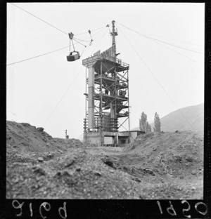 Gravel dragline at Silverstream, Wellington