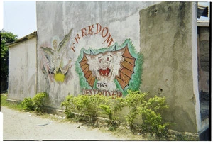 East Timor political graffiti, Dili - Photograph taken by Kyle Harbour