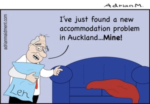Auckland accommodation woes/Len Brown's accommodation problem