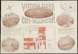 Victoria block, city of Wellington / Thomas Ward, surveyor.