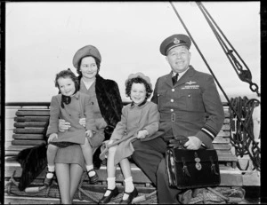 Air Vice-Marshall D V Carnegie with his family