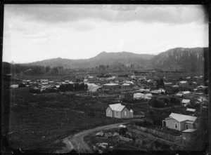Mangaweka township, Rangitikei district - Photograph taken by Frank J Denton