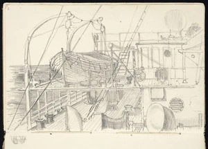 Haylock, Arthur Lagden, 1860-1948 :[View of the deck], Athenic. 1923