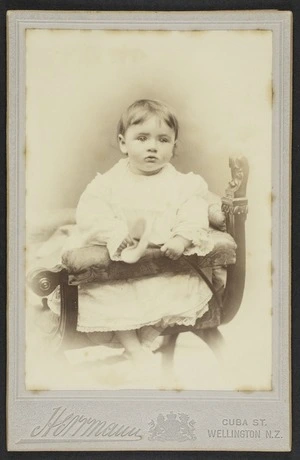 Herrmann (Wellington) fl 1892 :Portrait of Lydia Helen Hughes Field