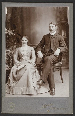 Johnston, A (Wick & Thurso) fl 1860s-1880s :Portrait of unidentified man and woman