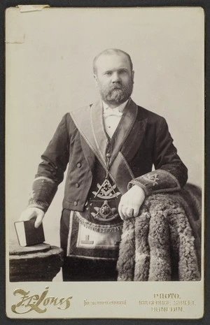 Portrait of unidentified man - Photograph taken by Francis Lawrence Jones